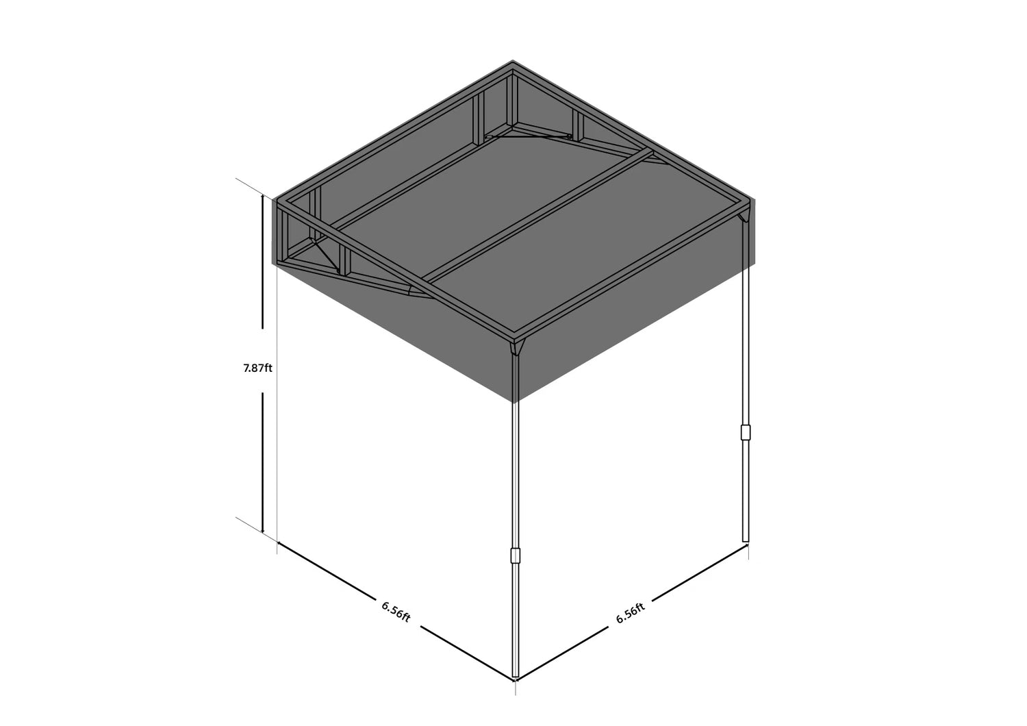 THE OUTPOST - AUTOMATIC POP UP FREE STANDING SIDE AWNING
