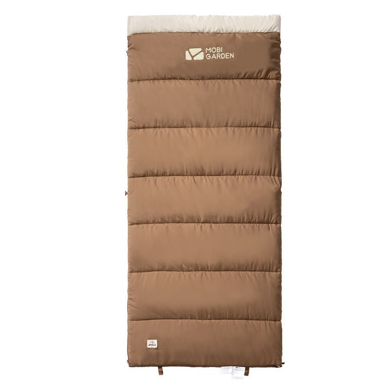Flannel-lined sleeping bag