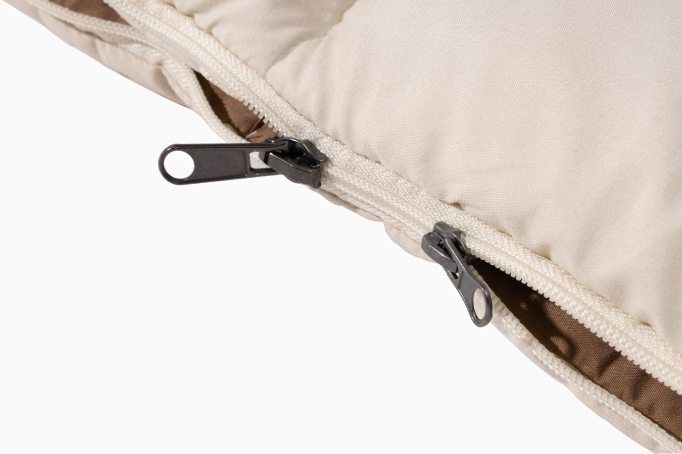 Flannel-lined sleeping bag