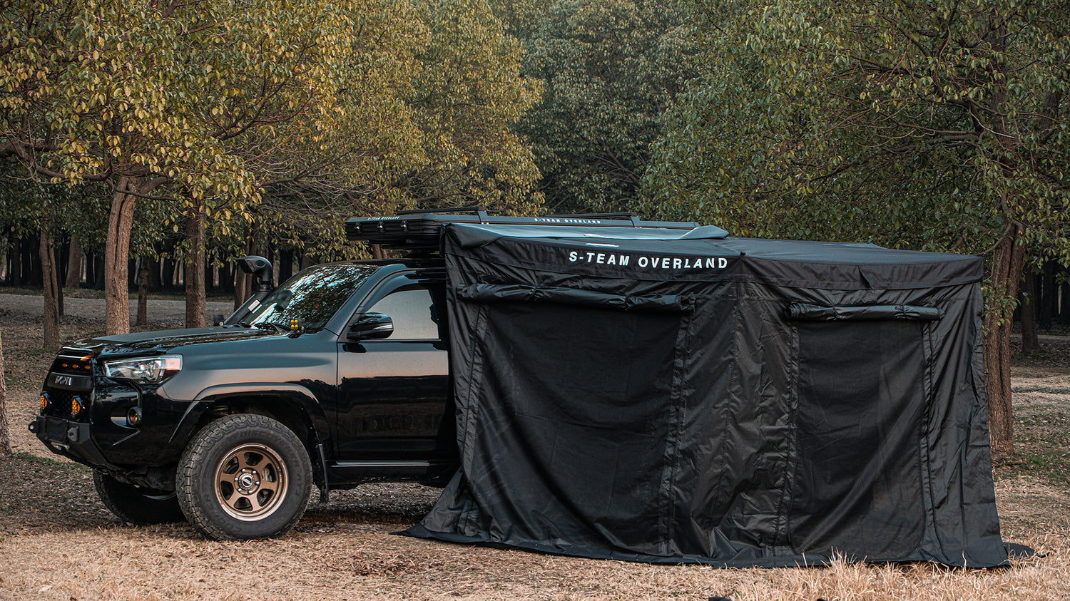 THE WING - 270 ̊  FREE STANDING AWNING(Black)
