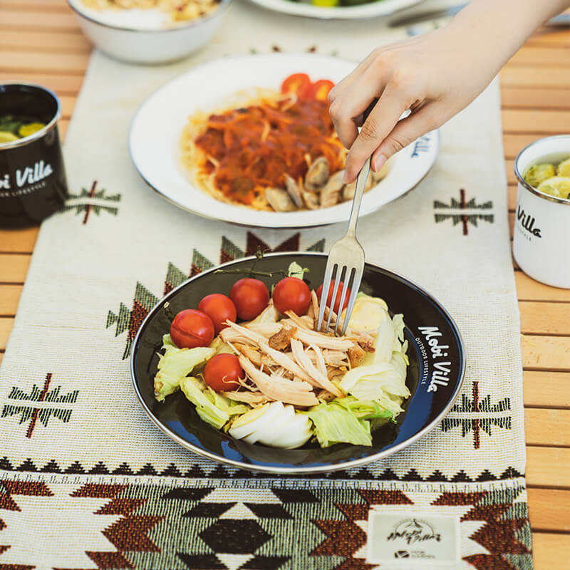 Enamel Bowl & Plate