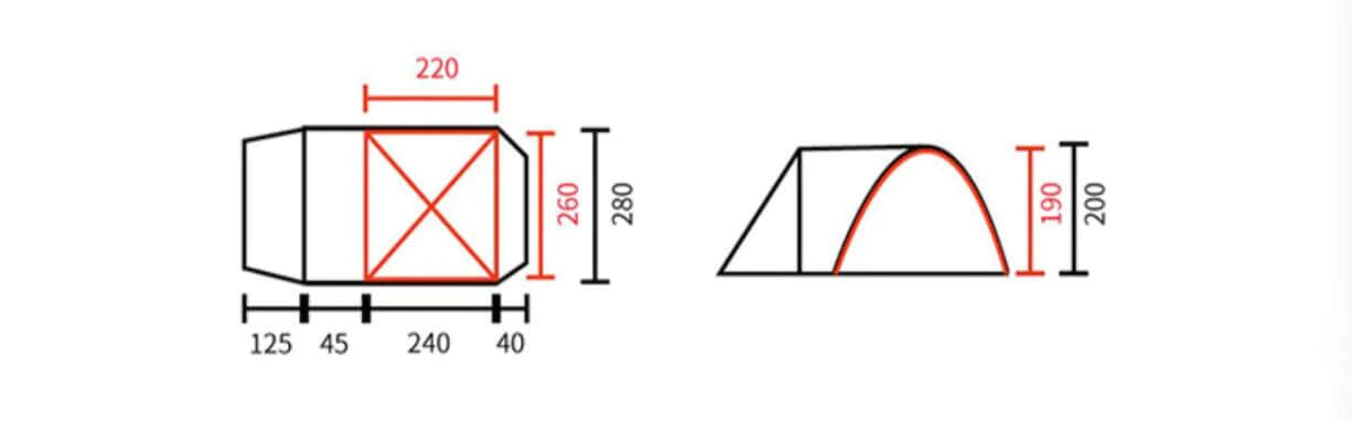 2-4 people Backyard TENT