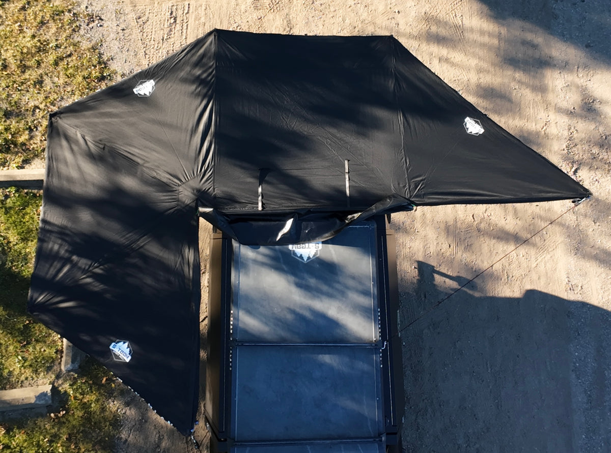 THE WING PLUS - 270 ̊  FREE STANDING AWNING (Black)