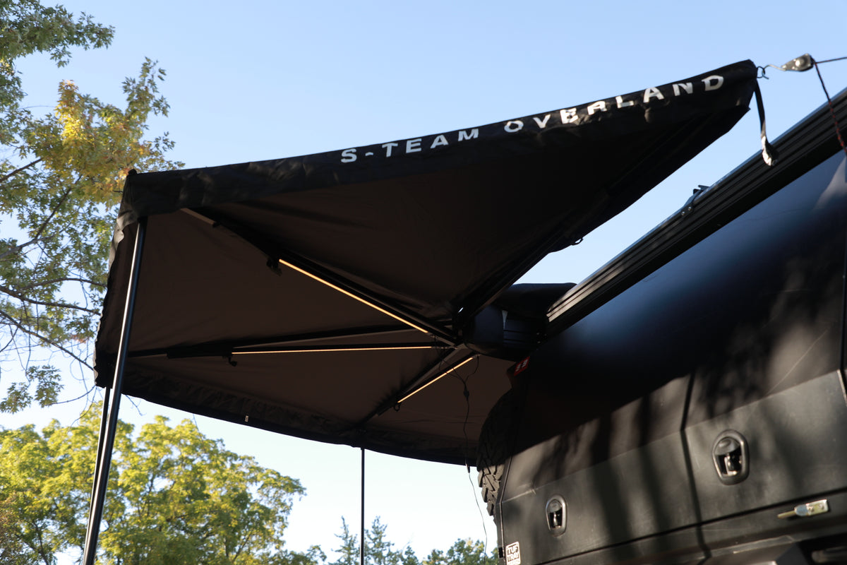 THE WING PLUS - 270 ̊  FREE STANDING AWNING (Black)