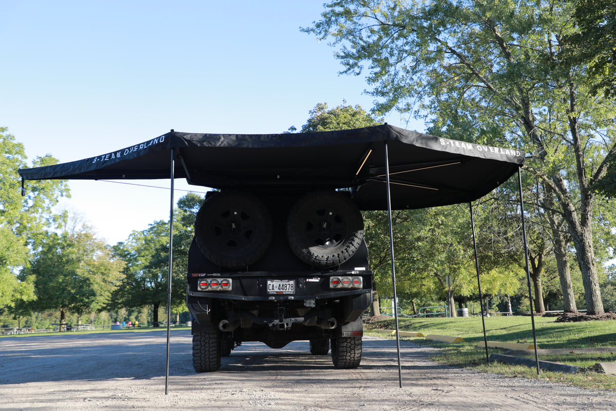 THE WING PLUS - 270 ̊  FREE STANDING AWNING (Black)