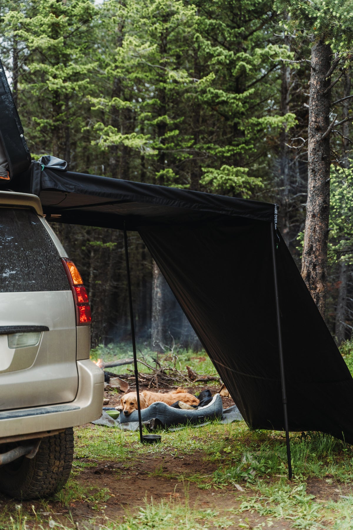 THE OUTPOST - AUTOMATIC POP UP FREE STANDING SIDE AWNING