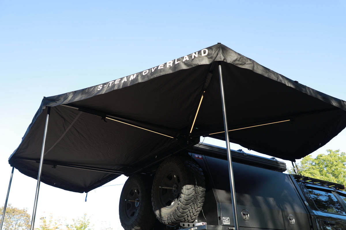 THE WING PLUS - 270 ̊  FREE STANDING AWNING (Black)